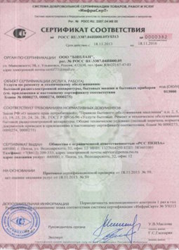 25.06.2015 Нижний Тагил - Услуги по ремонту и техническому обслуживанию приборов радиоэл. аппаратуры